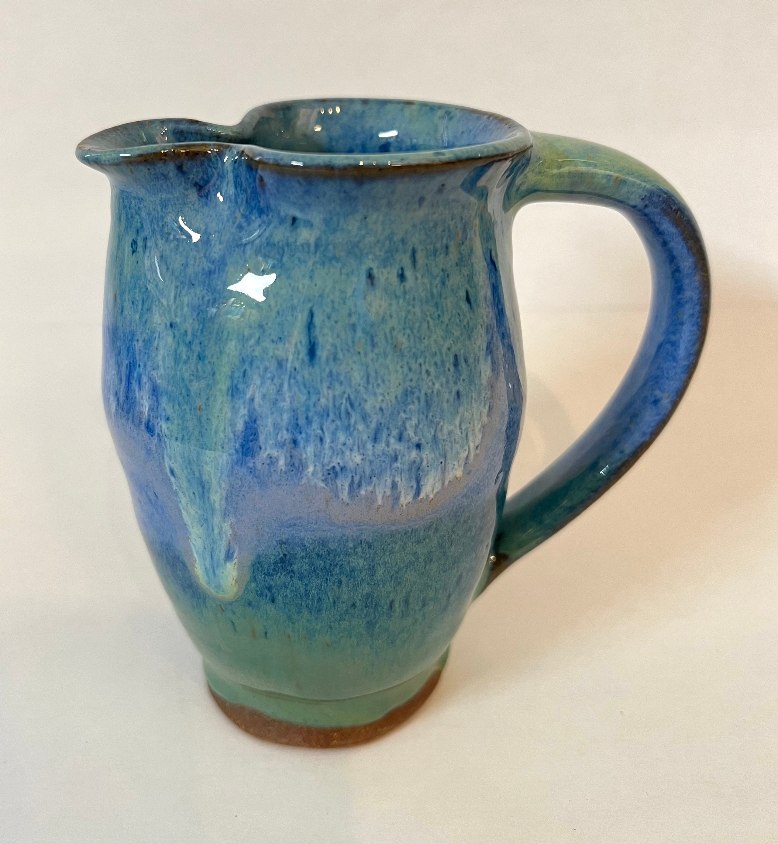 Petite Glass Pitcher Dark Teal